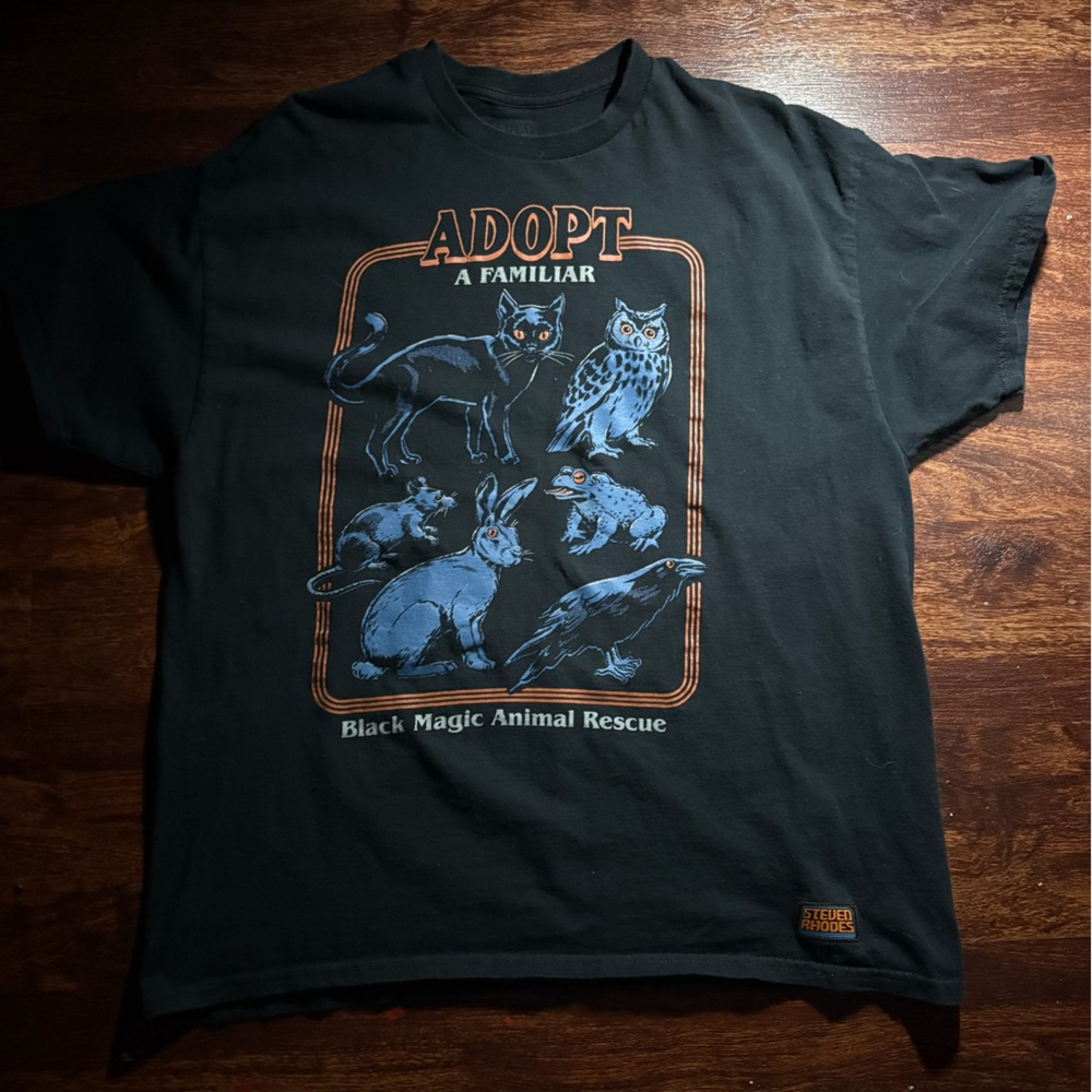Steven Rhodes Black Graphic Tee - Short Sleeve
